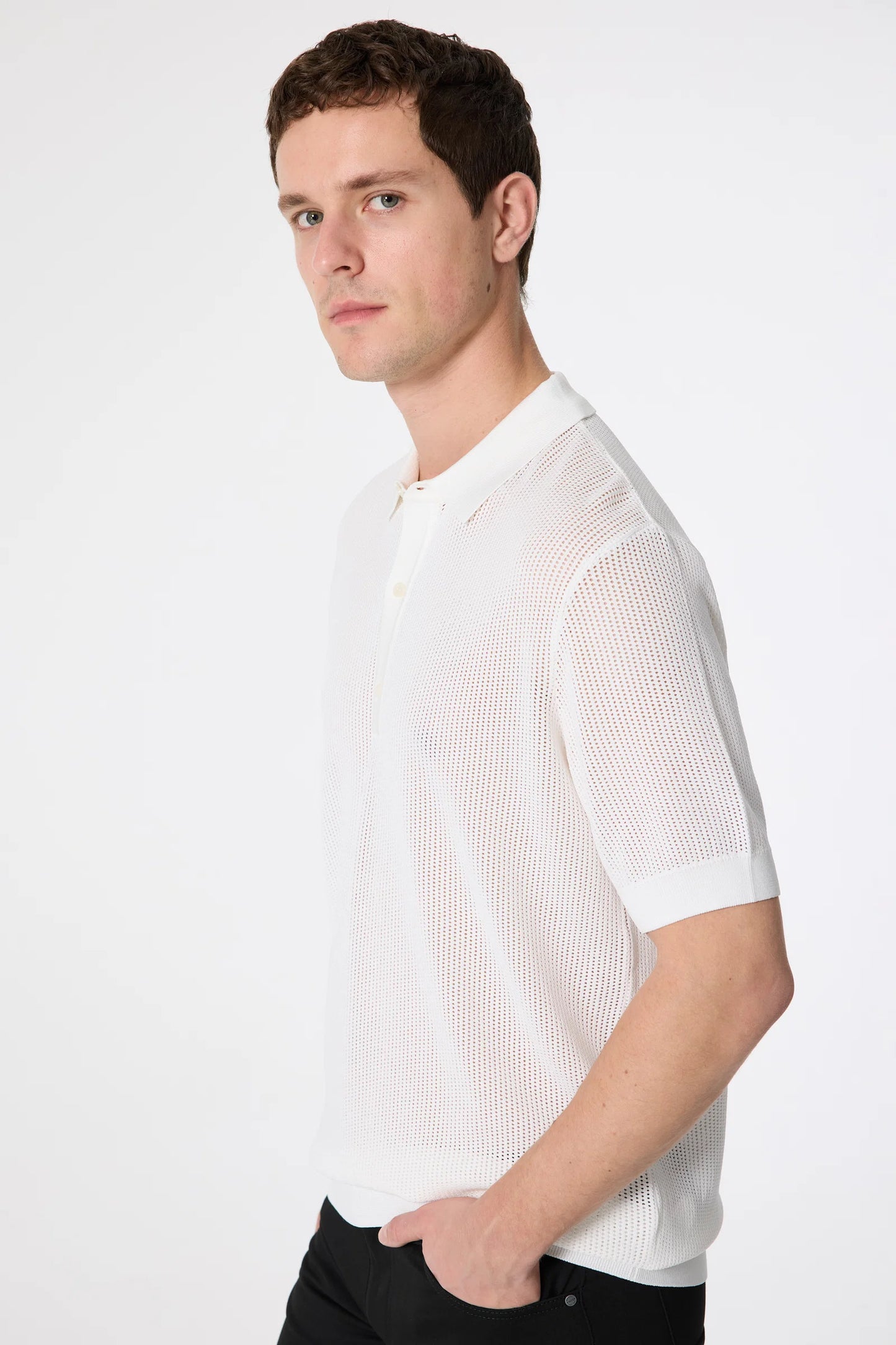 Tween Slim Fit Ekru Rayon Triko