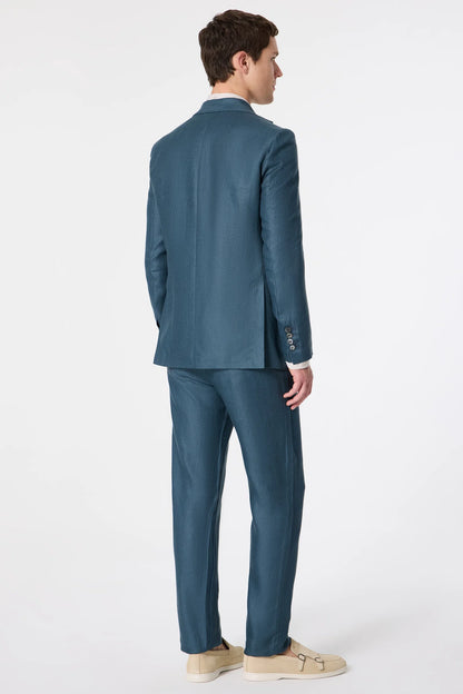 Damat Regular Fit Petrol Kumaş Ceket