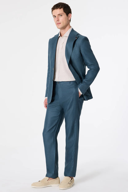 Damat Regular Fit Petrol Kumaş Ceket