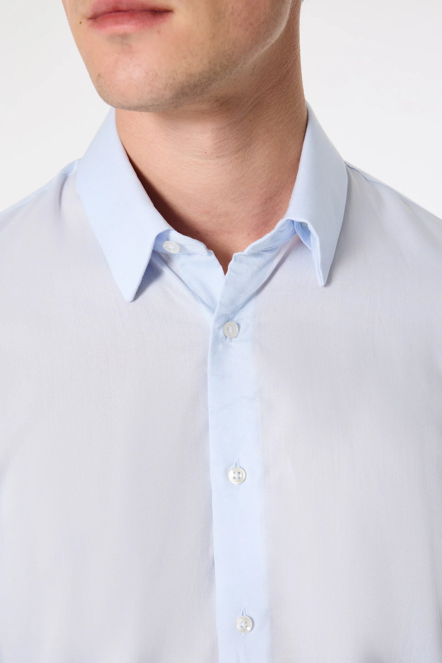 Tween Slim Fit Mavi Düz Gömlek