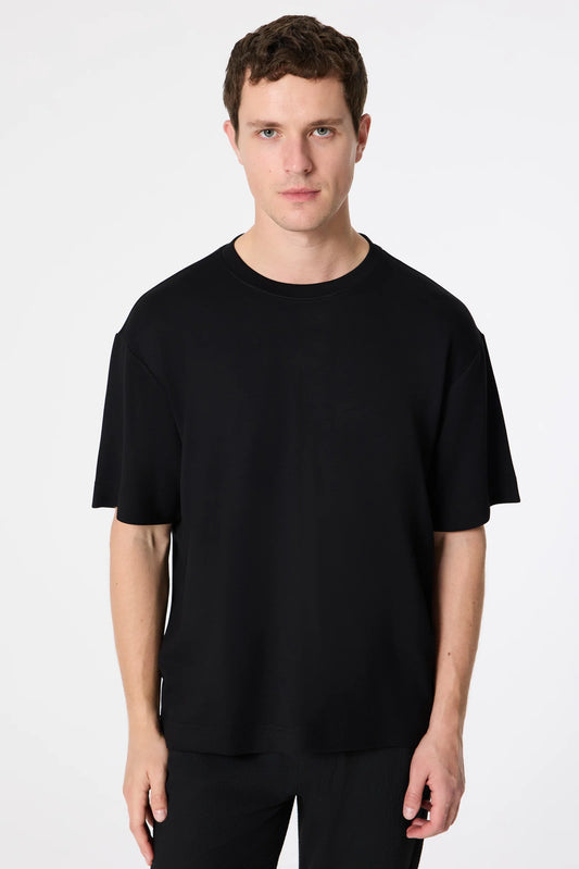 Tween Relaxed Fit Siyah T-shirt