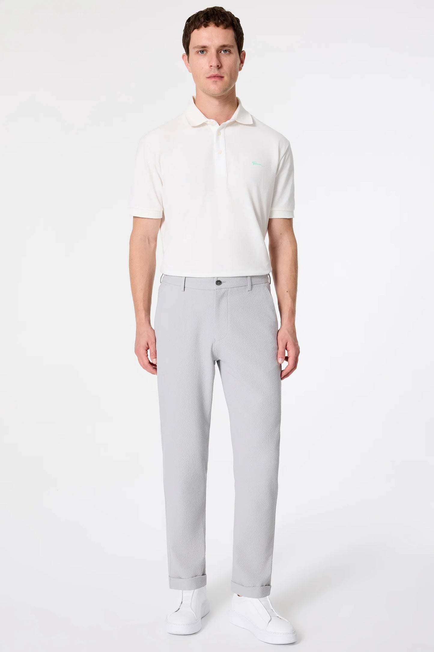 Tween Relaxed Fit (pilesiz) Taş Armürlü Kumaş Pantolon