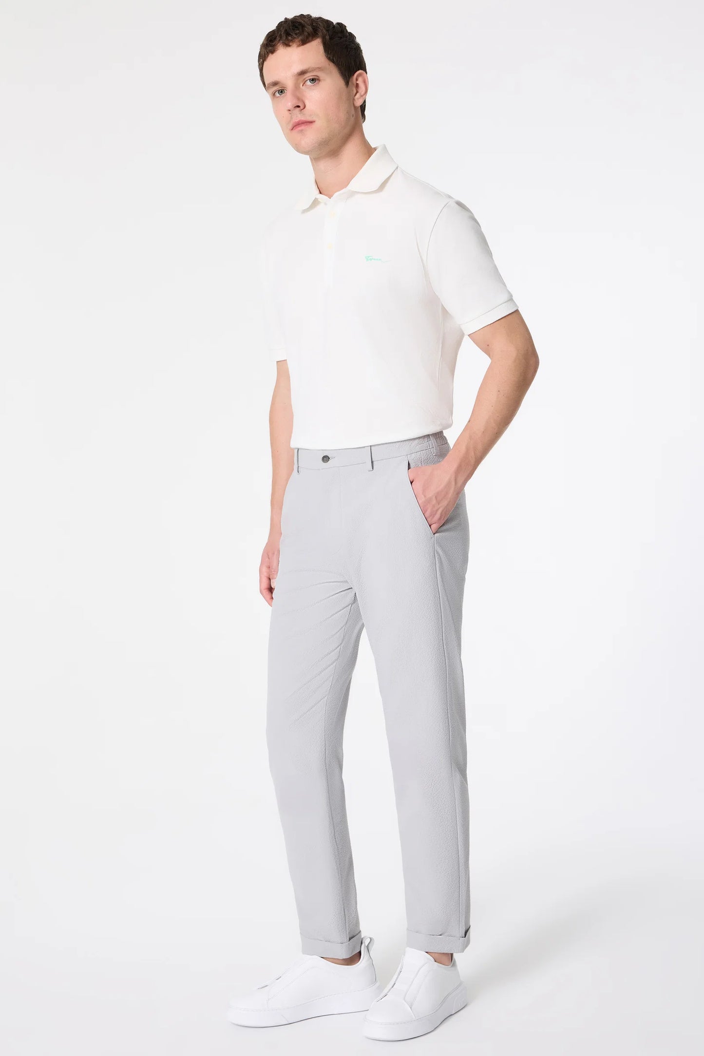 Tween Relaxed Fit (pilesiz) Taş Armürlü Kumaş Pantolon