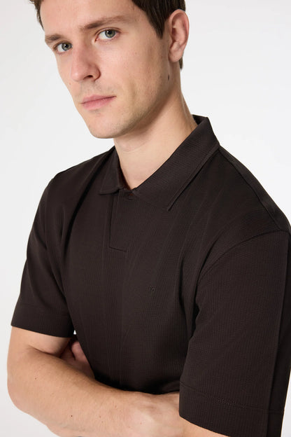 Damat Regular Fit Kahverengi T-shirt