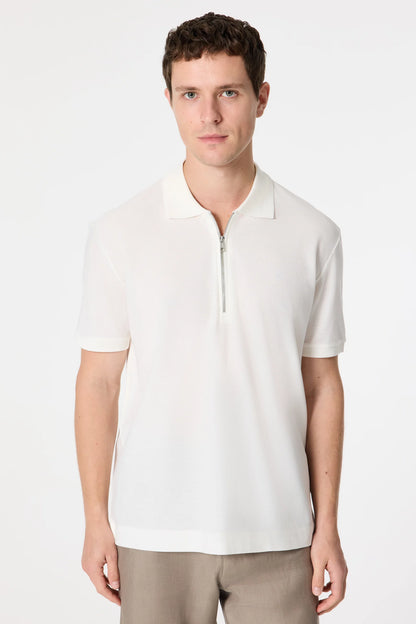 Damat Regular Fit Ekru T-shirt