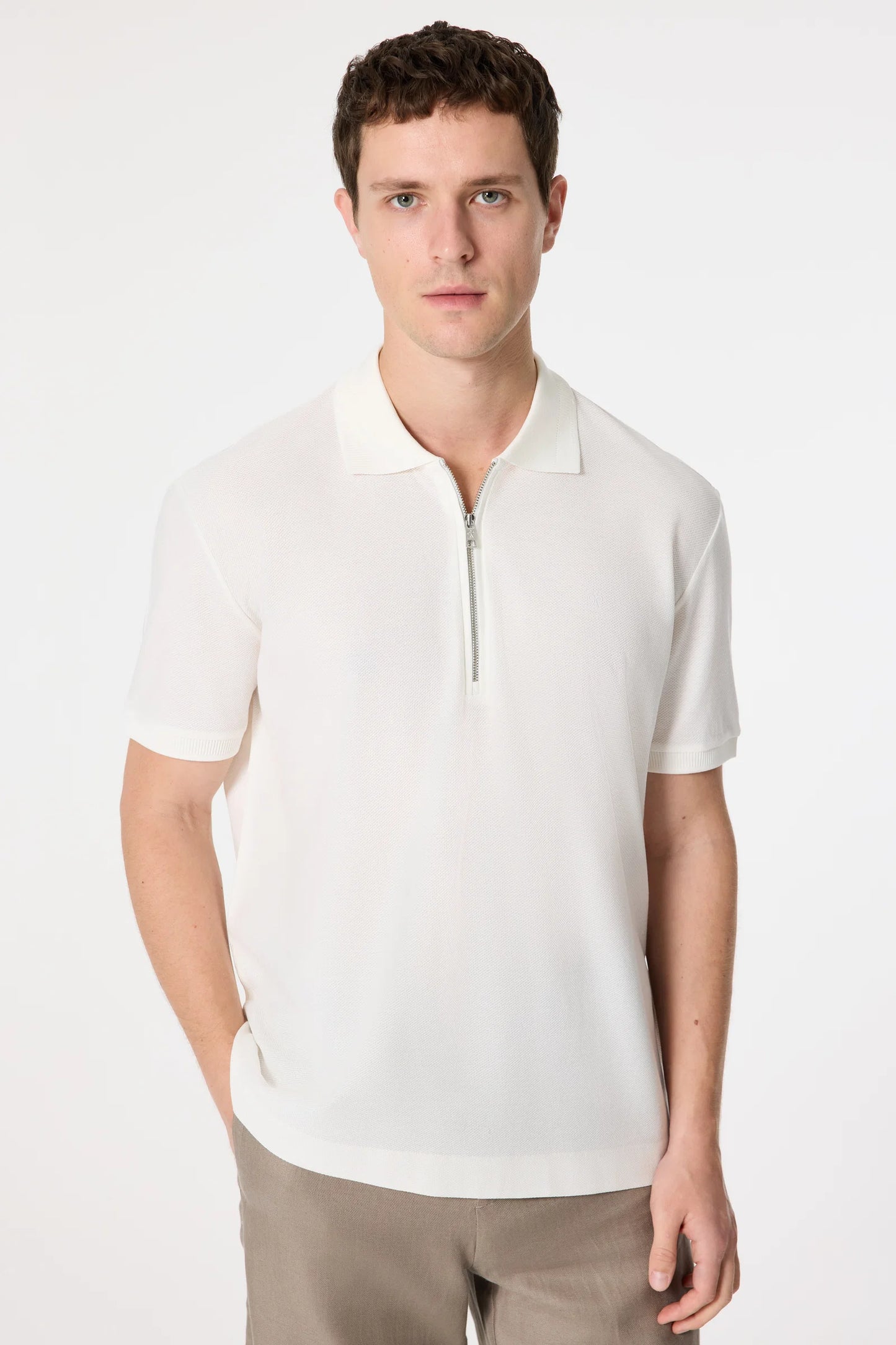 Damat Regular Fit Ekru T-shirt