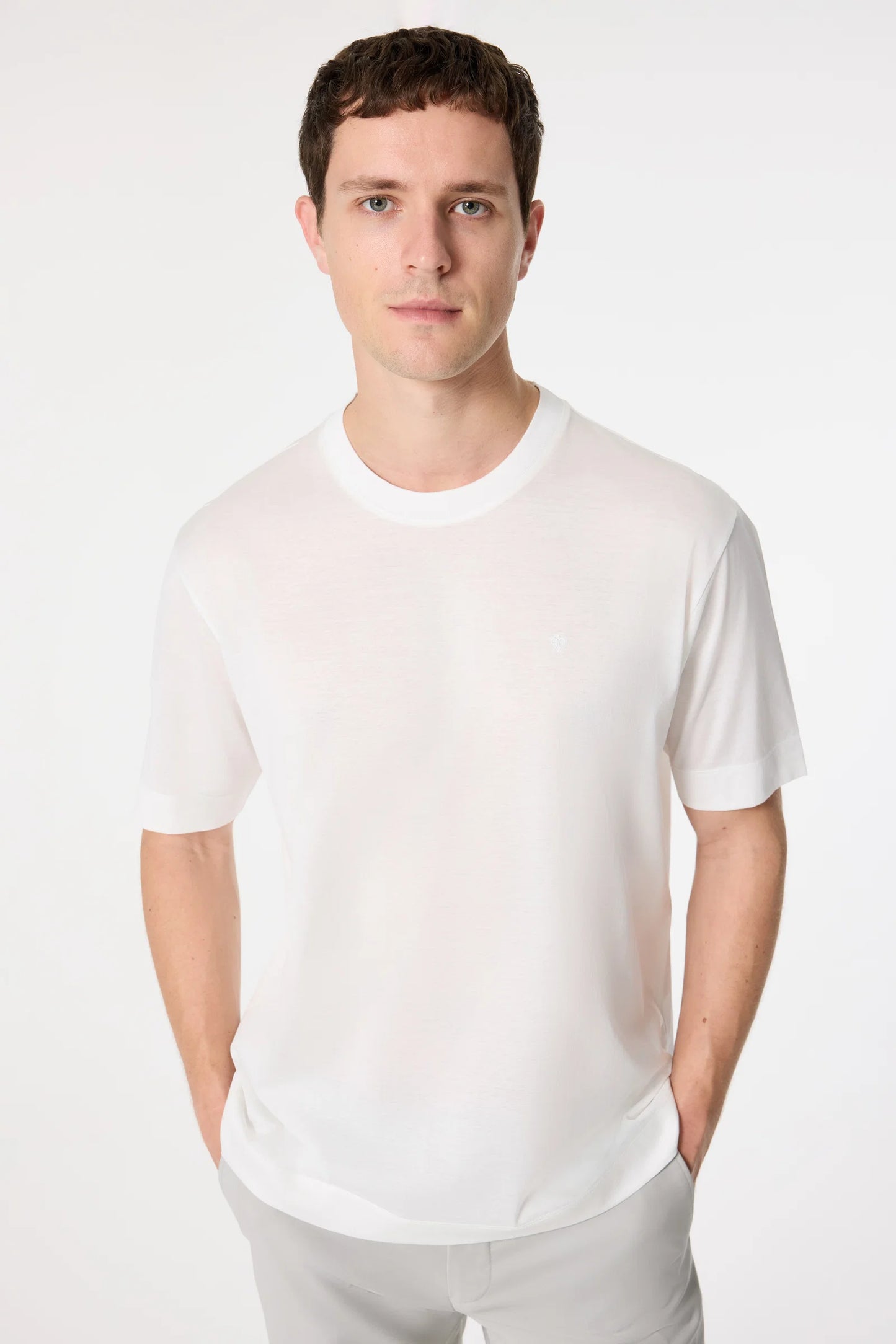Damat Regular Fit Ekru T-shirt