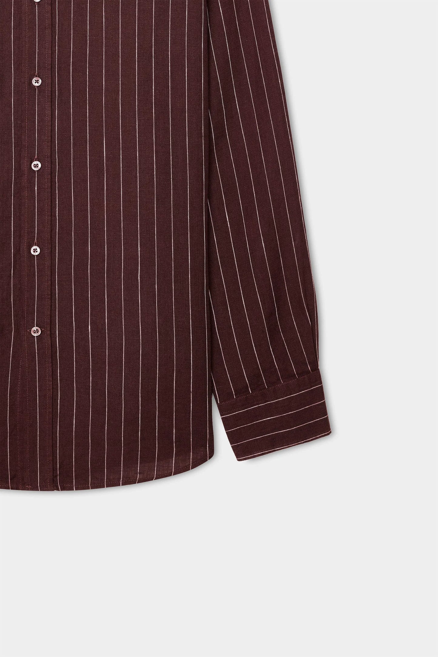Damat Comfort Bordo Çizgili Gömlek