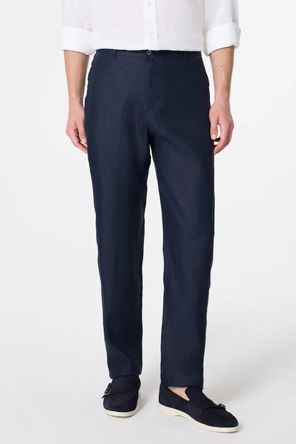 Damat Comfort Fit Lacivert Düz Kumaş Pantolon