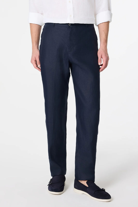 Damat Comfort Fit Lacivert Düz Kumaş Pantolon