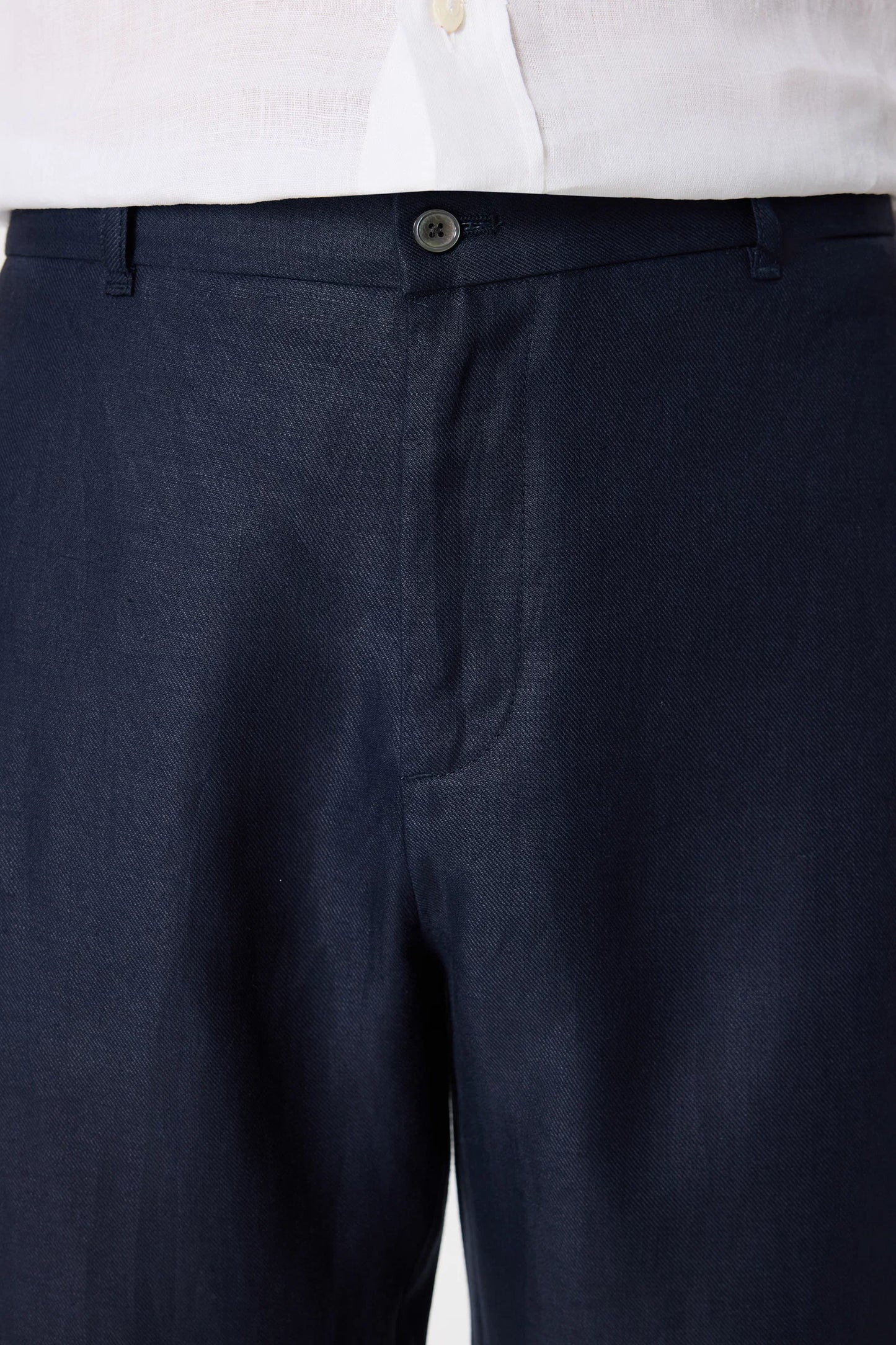 Damat Comfort Fit Lacivert Düz Kumaş Pantolon