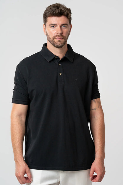 Ds Damat Regular Fit Siyah Pike Dokulu T-shirt
