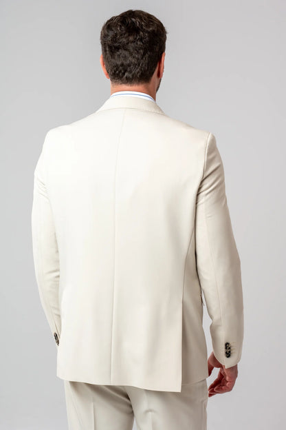 Twn Slim Fit Bej Armürlü Takim Elbise