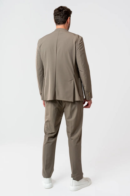 Twn Slim Fit Sütlü Kahve Düz Takim Elbise