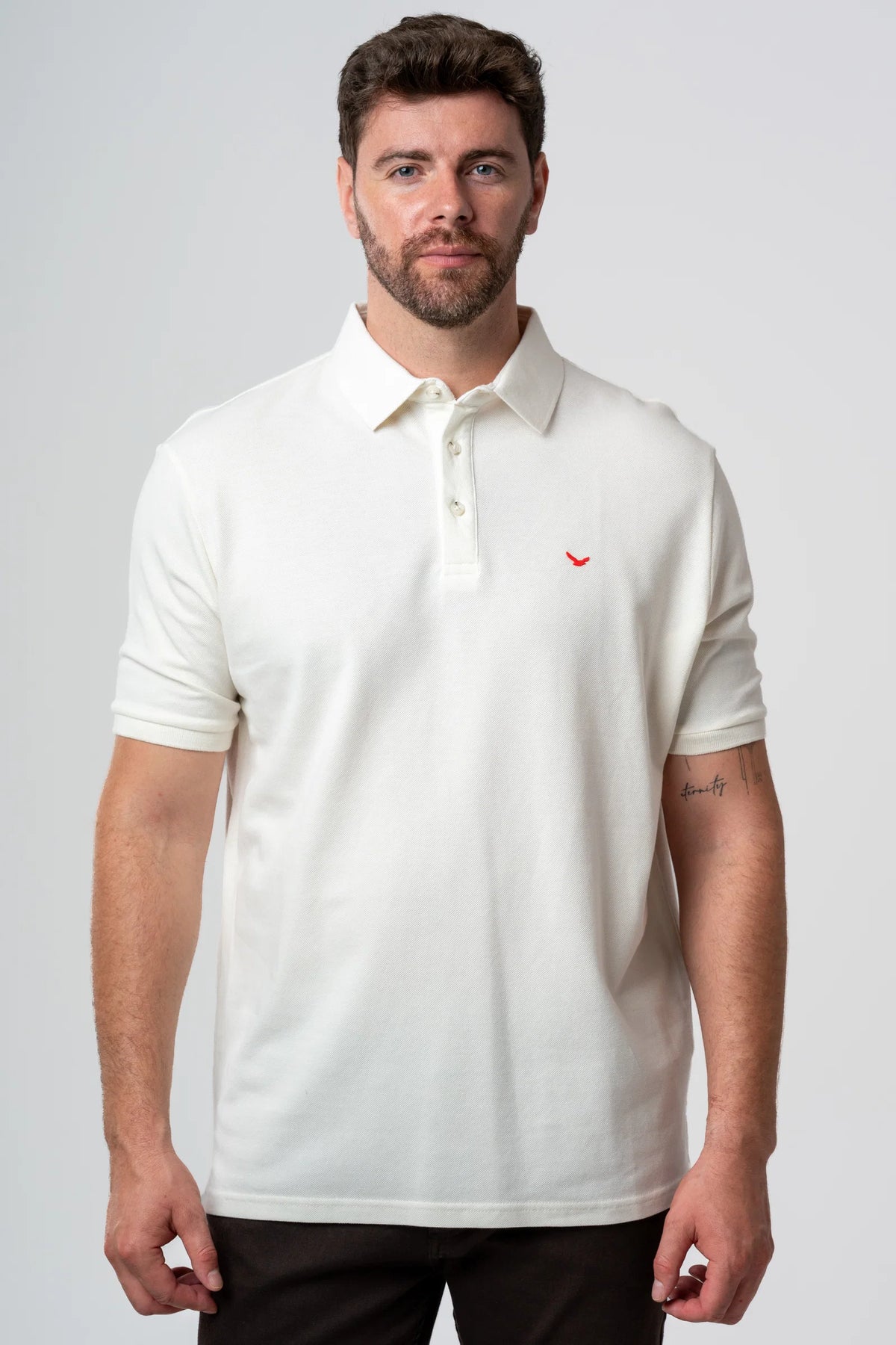 Ds Damat Regular Fit Ekru Pike Dokulu T-shirt