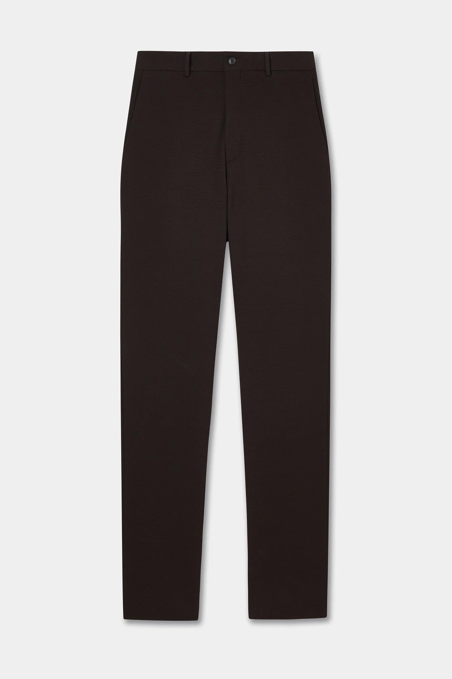 Tween Slim Fit Kahverengi Çizgili Takim Elbise