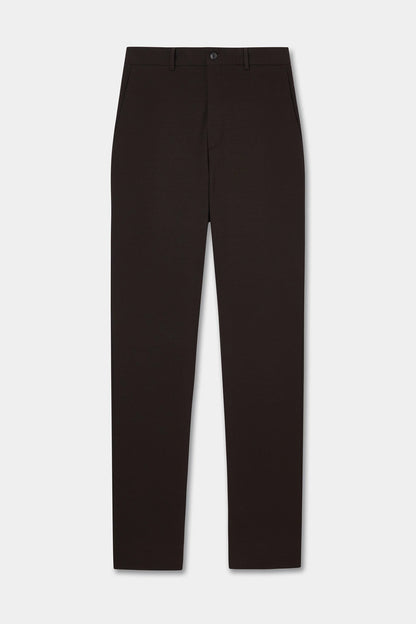 Tween Slim Fit Kahverengi Çizgili Takim Elbise