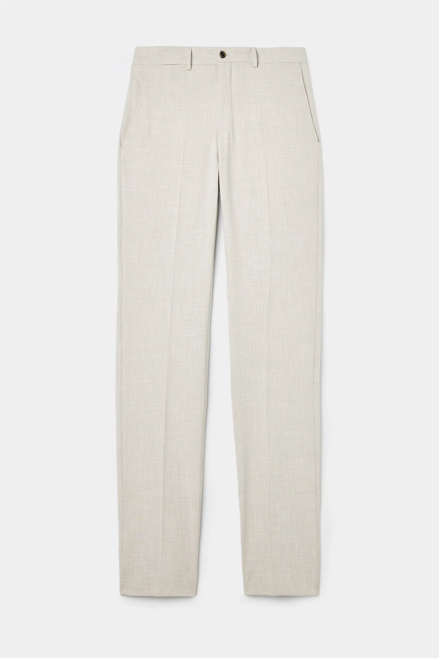 Tween Slim Fit Koyu Bej Armürlü Takim Elbise