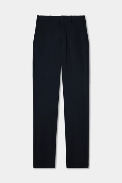Tween Relaxed Fit (pilesiz) Siyah Düz Kumaş Pantolon