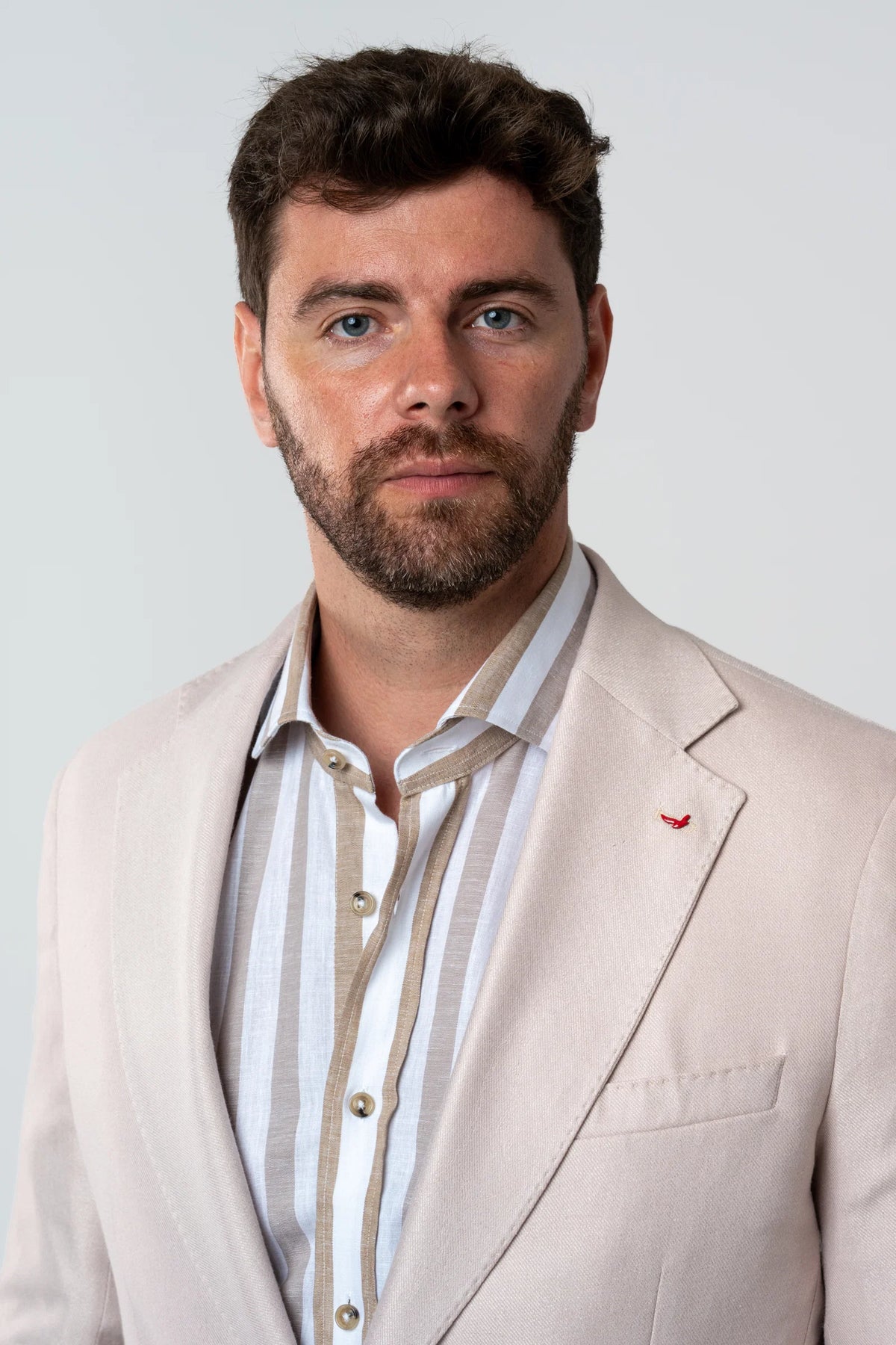Ds Damat Regular Fit Pudra Armürlü Kumaş Ceket