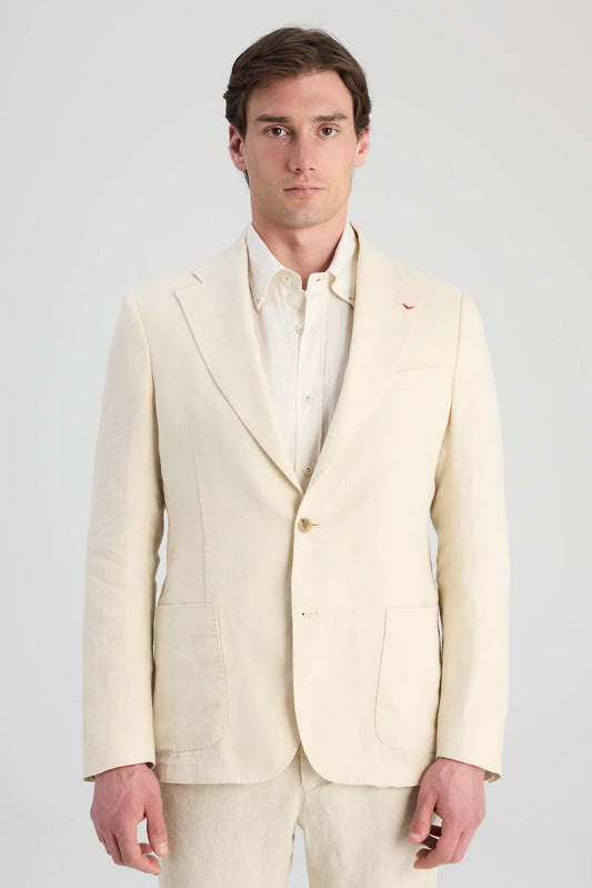 Ds Damat Slim Fit Bej Düz Kumaş Ceket