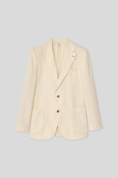 Ds Damat Slim Fit Bej Düz Kumaş Ceket