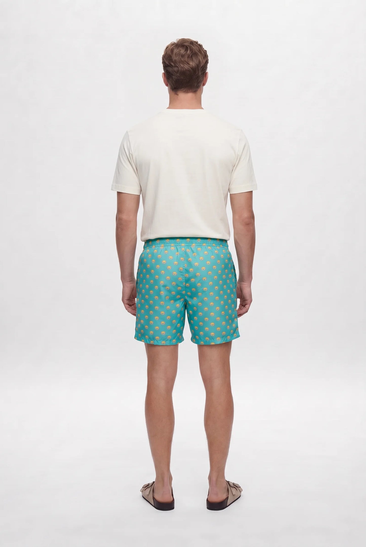 Tween Regular Fit Yeşil Baskılı Şort Mayo