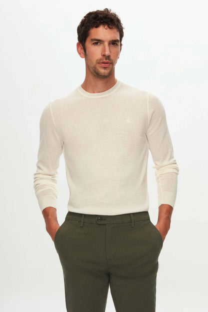 Damat Slim Fit Haki Bi Strech Pamuklu Beli Içten Lastikli Chino Pantolon