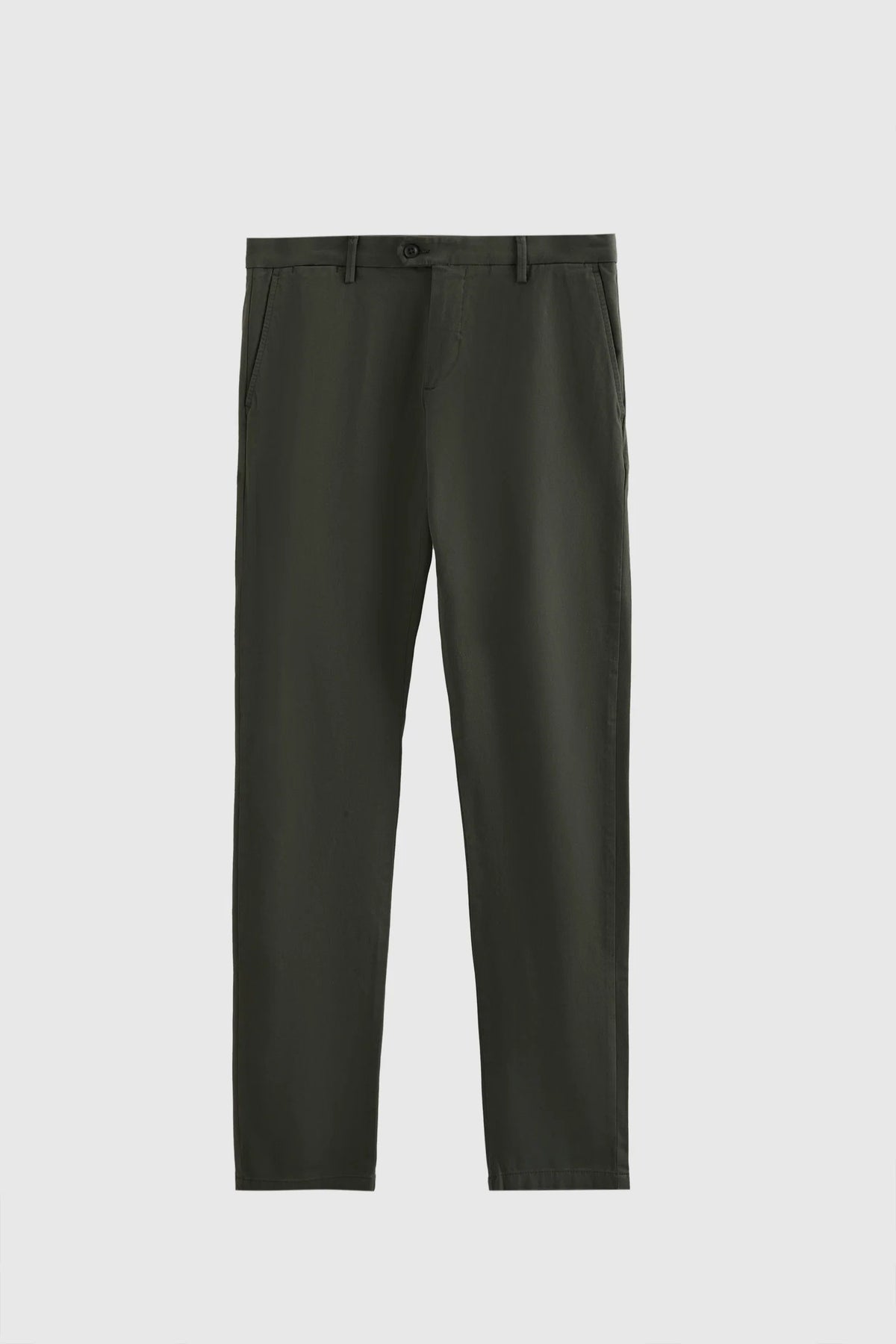 Damat Slim Fit Haki Bi Strech Pamuklu Beli Içten Lastikli Chino Pantolon