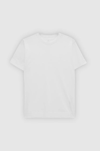 Damat Regular Fit Ekru %100 Pamuk Merserize T-shirt
