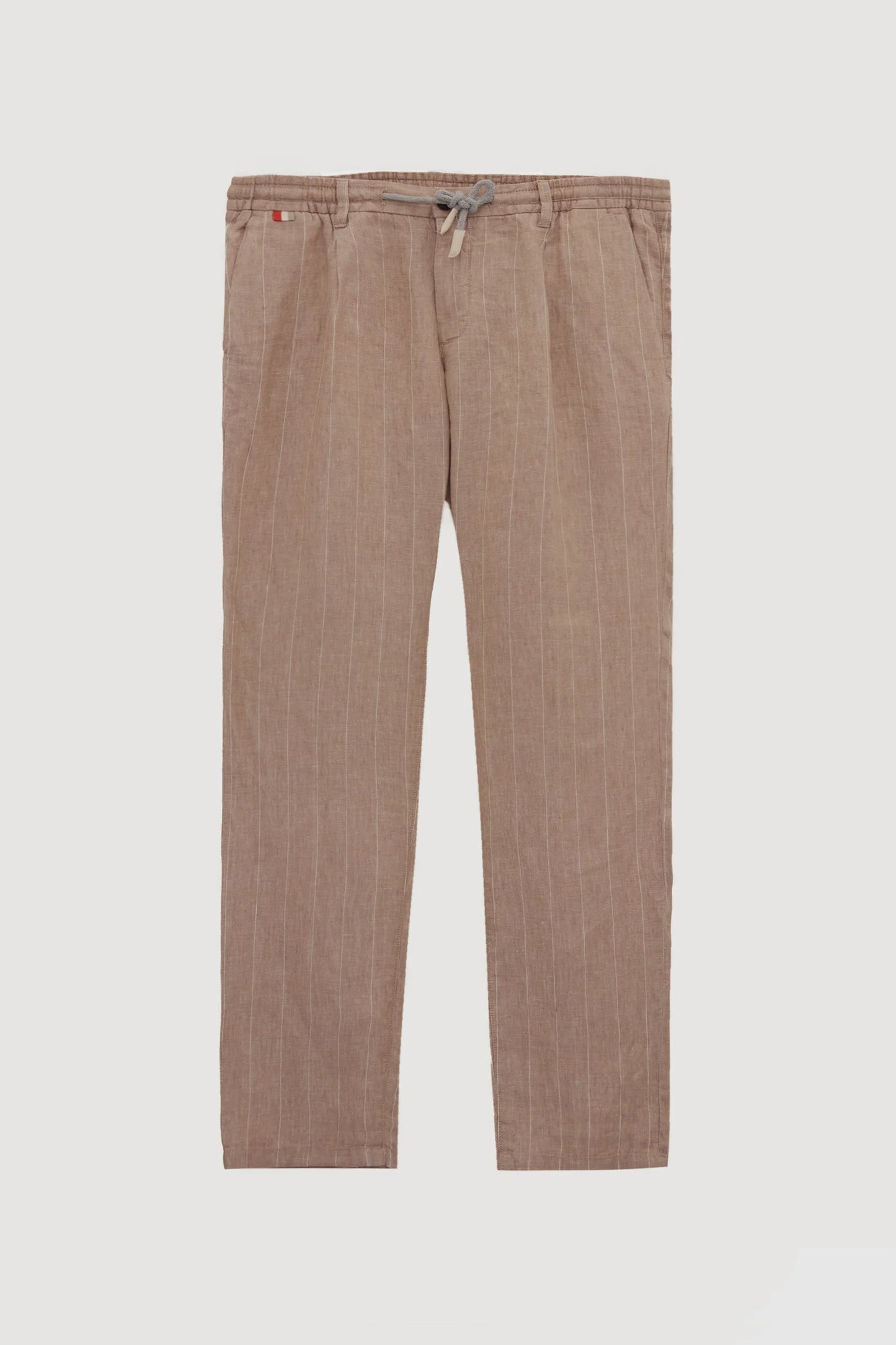 Damat Slim Fit Bej %100 Keten Chino Pantolon