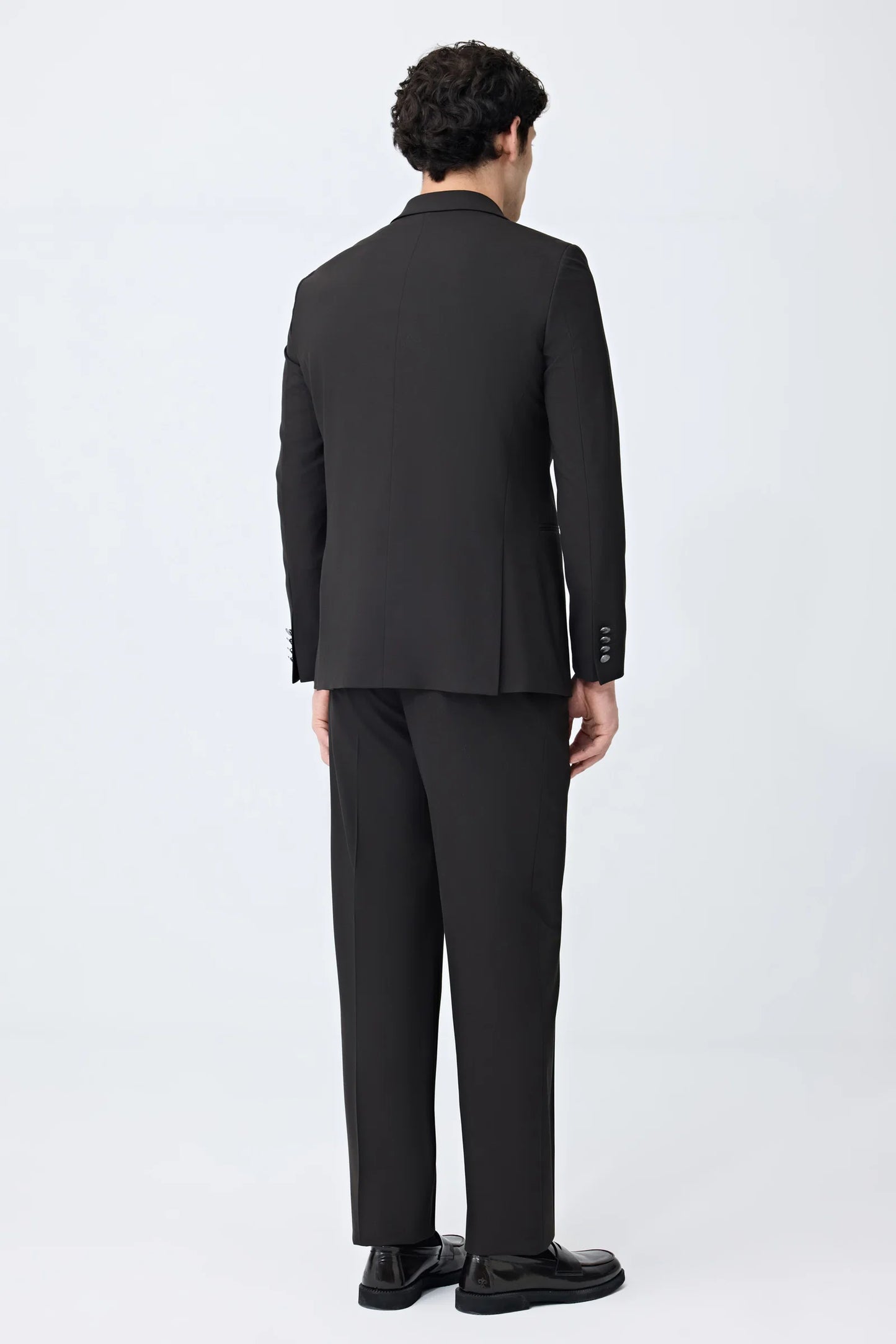 Tween Slim Fit Kahverengi Kruvaze Takim Elbise