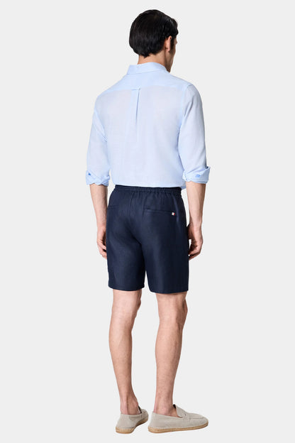 Damat Regular Fit Lacivert Düz Şort