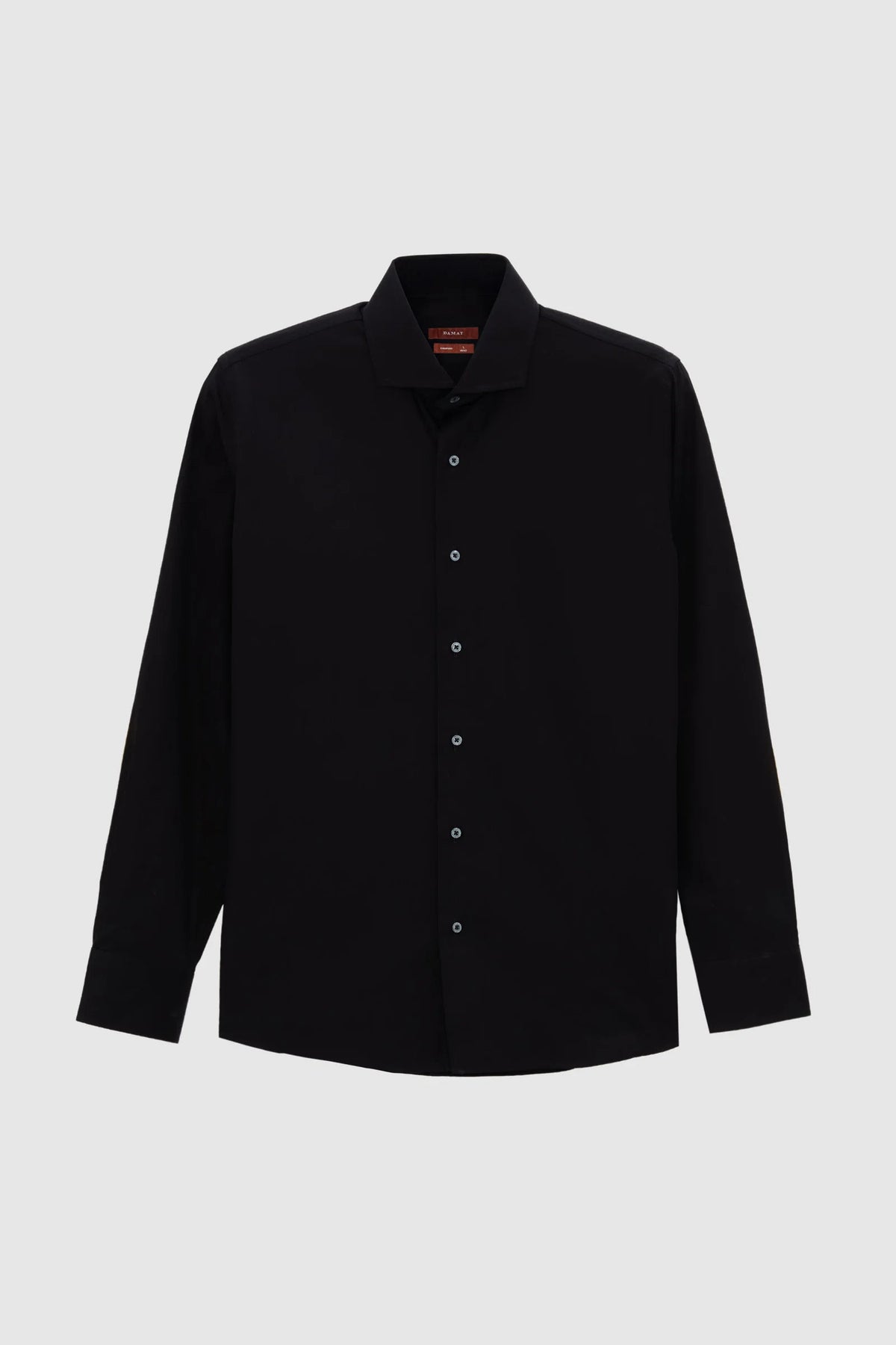 Damat Slim Fit Siyah Düz Nano Care Gömlek