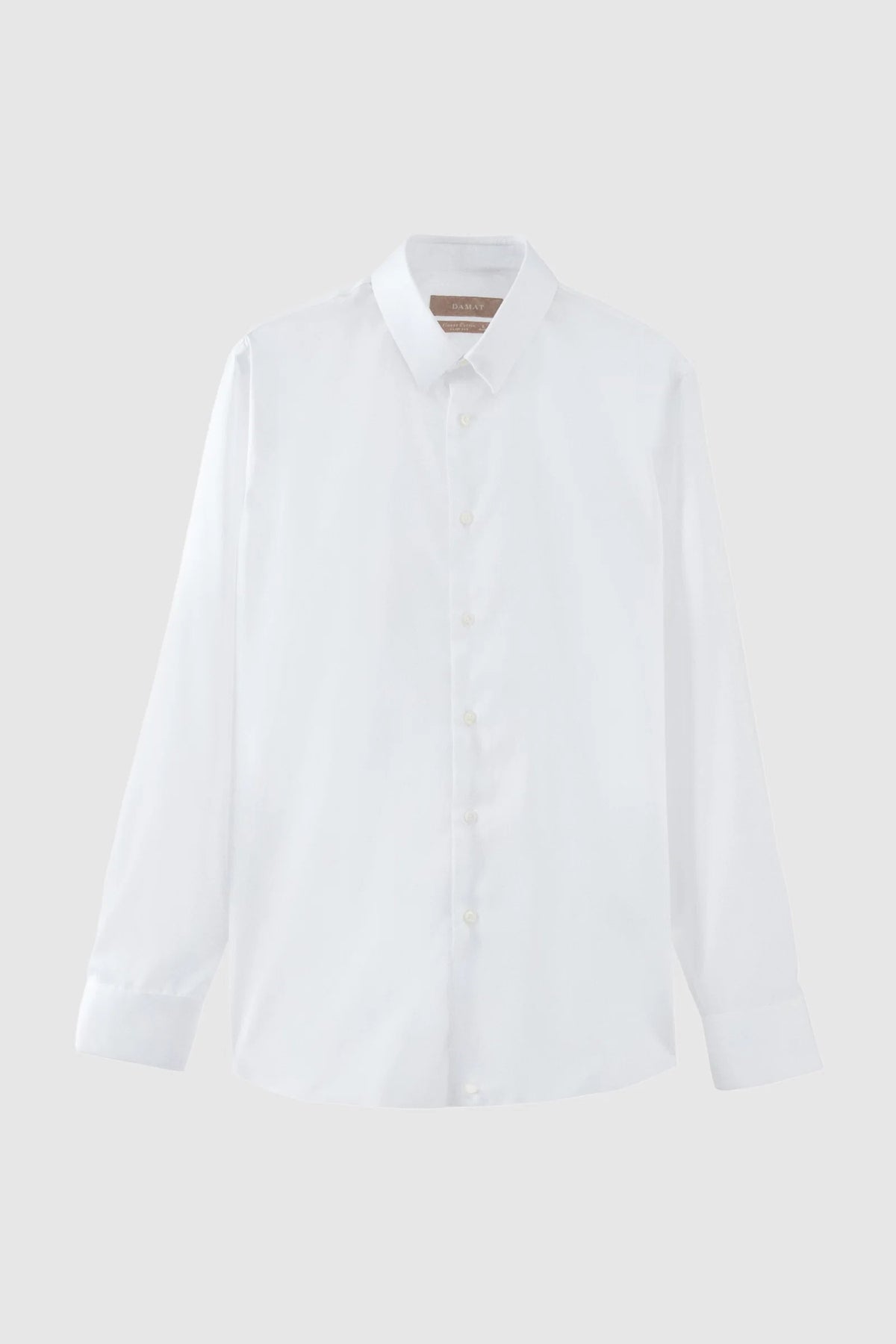Damat Slim Fit Beyaz Gabardin Non-iron Gömlek