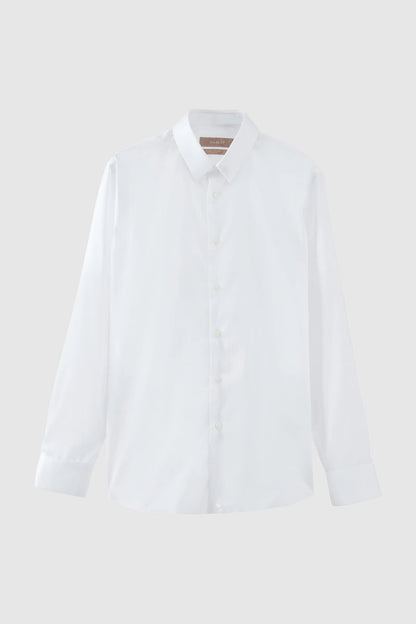 Damat Slim Fit Beyaz Gabardin Non-iron Gömlek