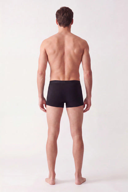 Damat Siyah Pamuklu Premium Boxer