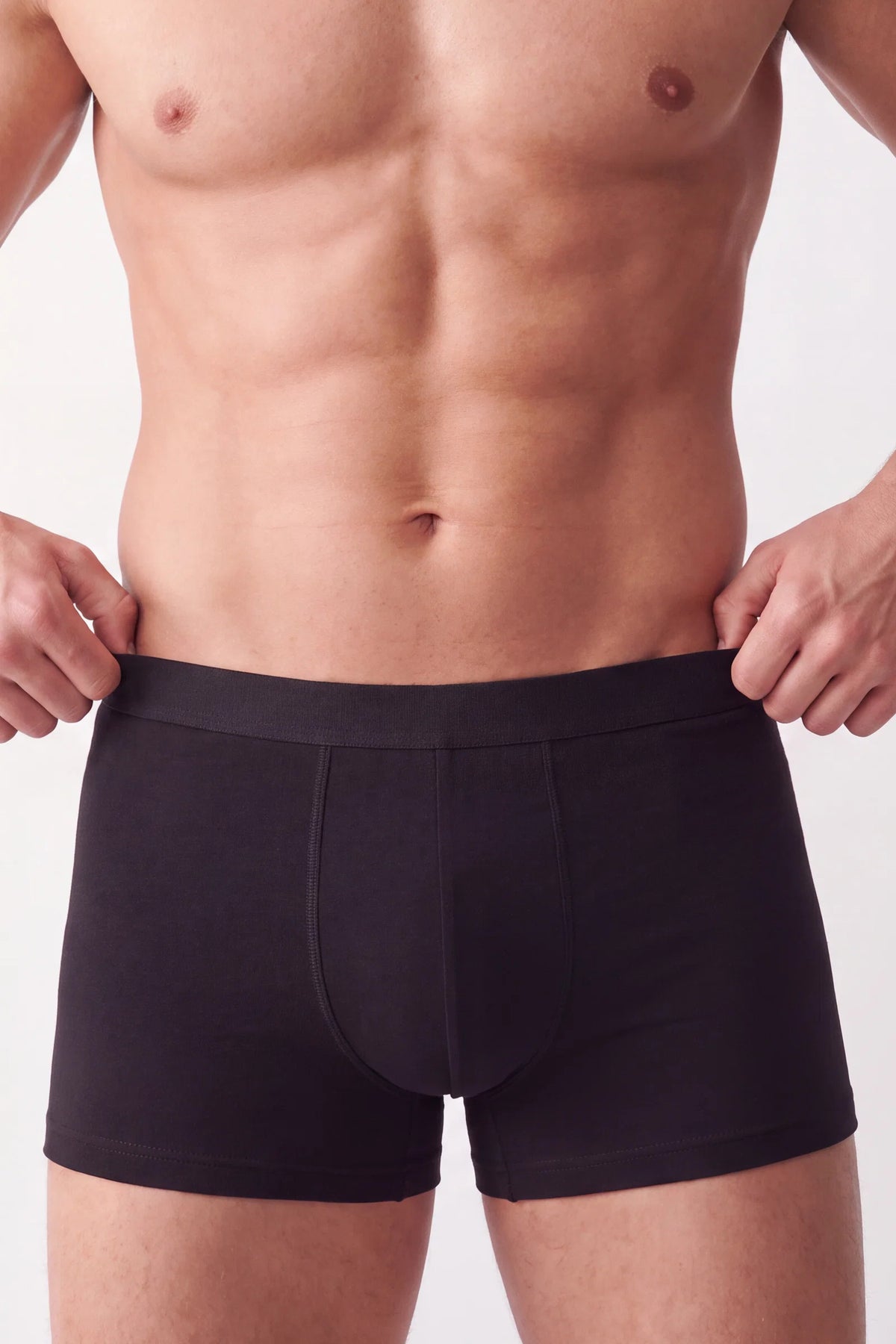 Damat Siyah Pamuklu Premium Boxer