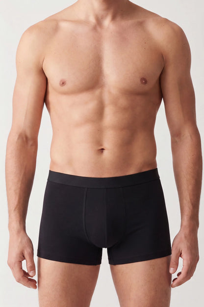 Damat Siyah Pamuklu Premium Boxer