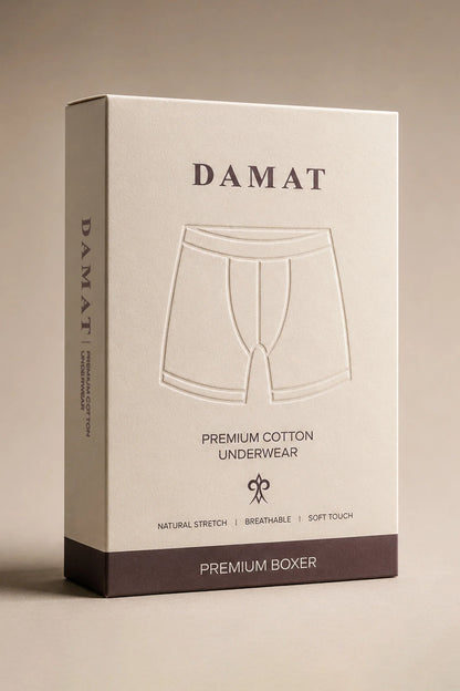 Damat Siyah Pamuklu Premium Boxer