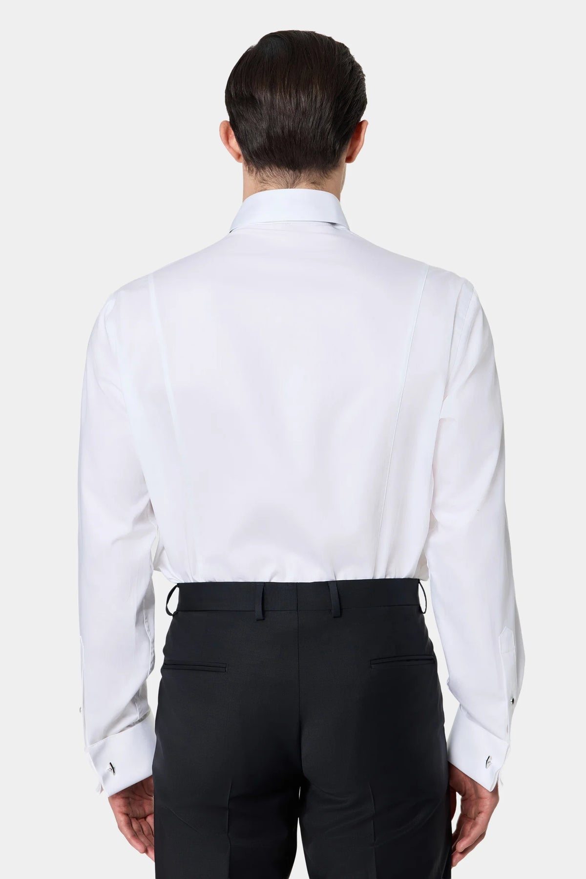 Damat Slim Fit Beyaz Düz Smokin Gömlek