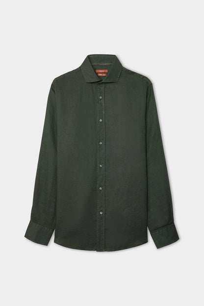Damat Comfort Yeşil Armürlü Gömlek