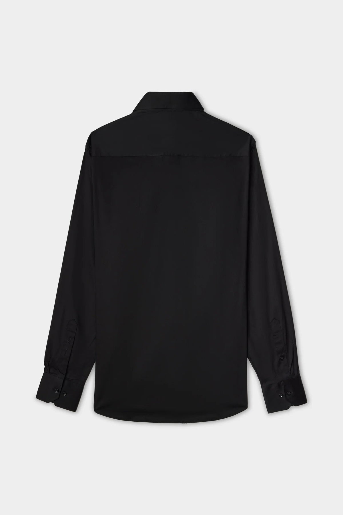 Ds Damat Regular Fit Siyah Düz Gömlek