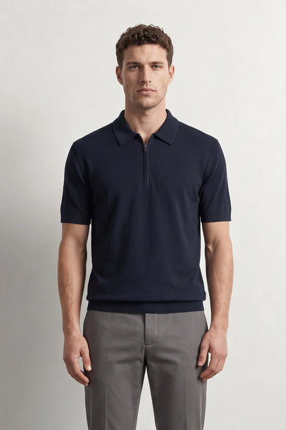 Ds Damat Slim Fit Lacivert Düz Örgü Kazak
