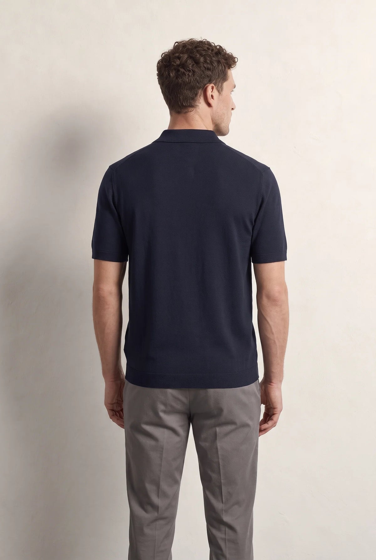 Ds Damat Slim Fit Lacivert Düz Örgü Kazak
