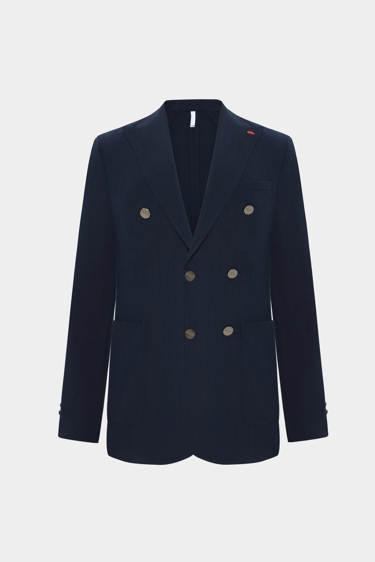 Twn Slim Fit Lacivert Çizgili Kumaş Ceket