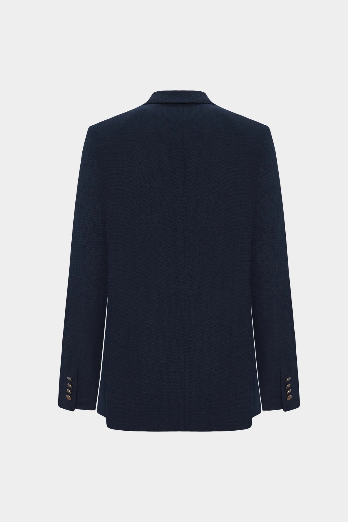 Twn Slim Fit Lacivert Çizgili Kumaş Ceket