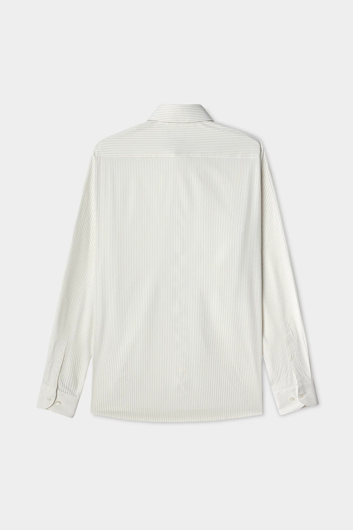 Ds Damat Slim Fit Beyaz Çizgili Gömlek