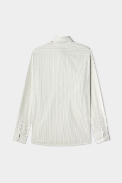 Ds Damat Slim Fit Beyaz Çizgili Gömlek