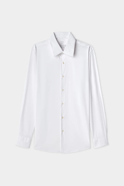 Twn Slim Fit Beyaz Düz Travel Gömlek